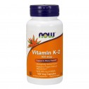 Vitamina K-2 Now Foods Salud Vascular y Osea 100 mcg 100 Capsulas Veganas V3243 Now Nutrition for Optimal Wellness