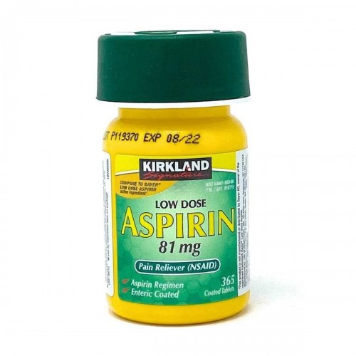 Kirkland Signature Aspirina Dosis Baja 81 Mg 365 Tabletas Recubiertas V3253 Kirkland Signature