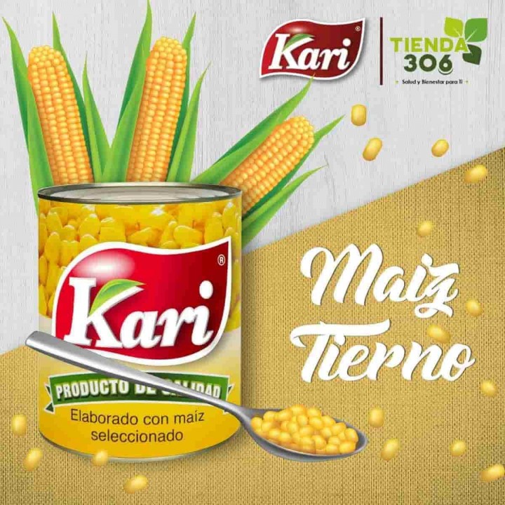Kari Maiz Tierno en Lata 425g D1157 Kari