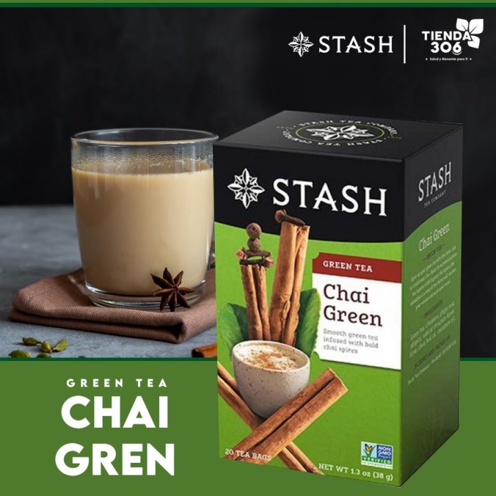 Te STASH Green Tea Chai Green 20 Bolsitas 38 g T2006 STASH