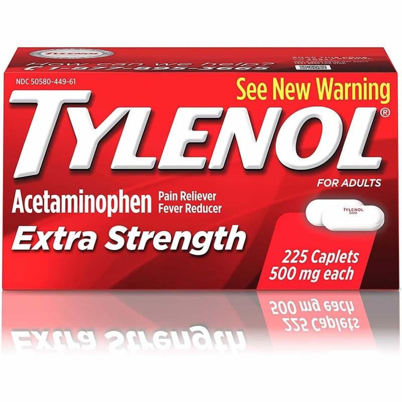 TYLENOL Acetaminofen para Adultos Fuerza Extra 500 mg 225 Capsulas V3311 TYLENOL