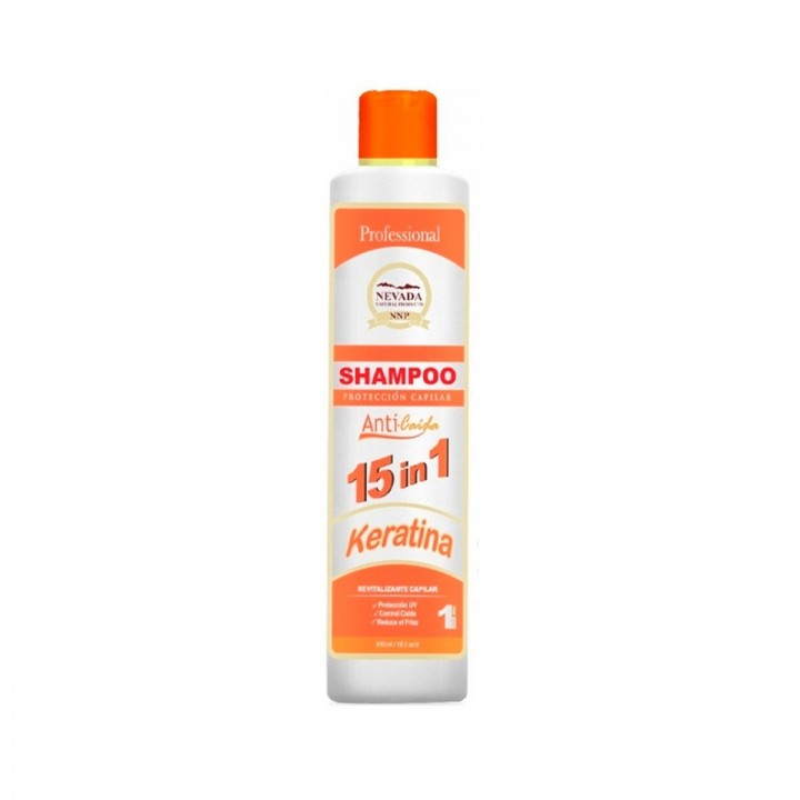 Nevada Shampoo + Acondicionador Keratina 15 in 1 510 Ml Revitalizante Capilar C1132 Nevada Natural Products