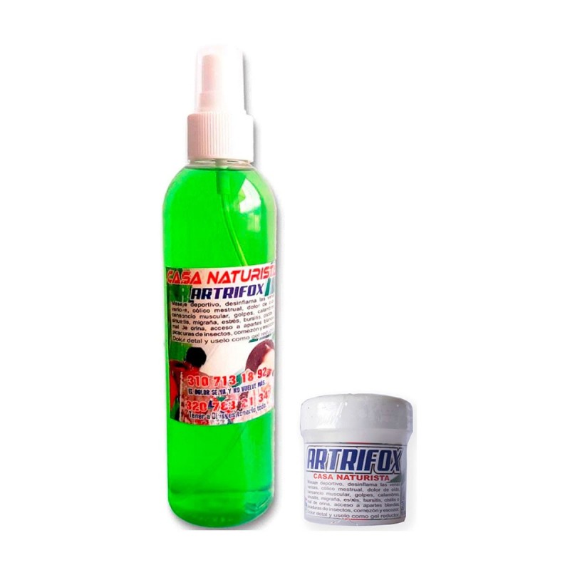 Kit Artrifox Spray + Crema para Dolores Musculares y Articulares C1136 Artrifox