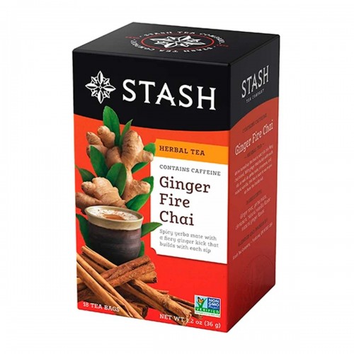 Te STASH Herbal Tea Ginger Fire Chai 18 Bolsitas 36 Gramos T2029 STASH