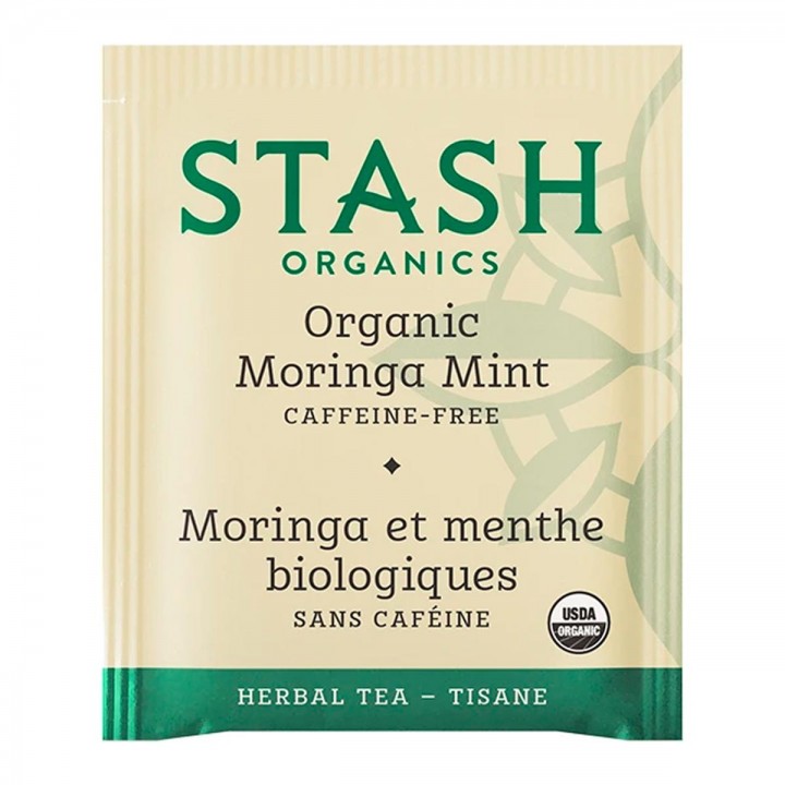 Te STASH Organic Herbal Tea Caffeine Free Moringa Mint 18 Bolsitas 23 Gramos T2035 STASH
