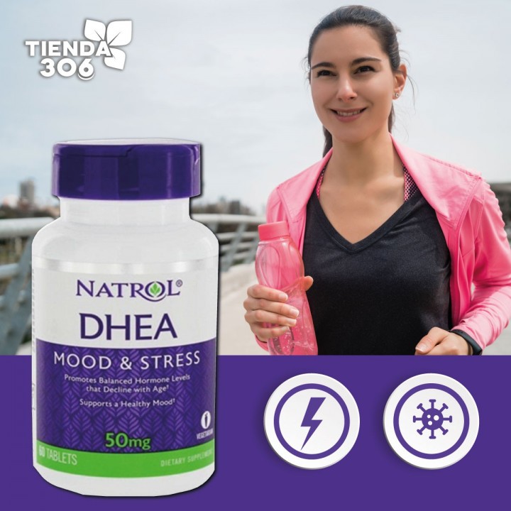 DHEA Mood & Stress Natrol 50mg 60 tabletas V3002 Natrol