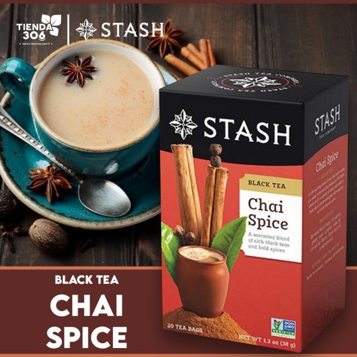 Te STASH Black Tea Chai Spice 20 Bolsitas 38 g T2013 STASH