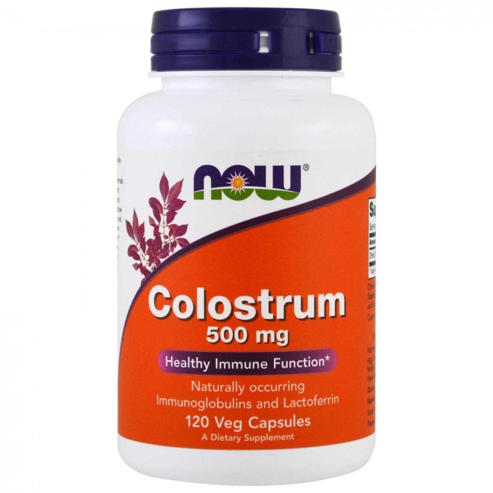 Now Calostro Bovino Colostrum 500 mg 120 Cápsulas Vegetarianas V3054 Now Nutrition for Optimal Wellness