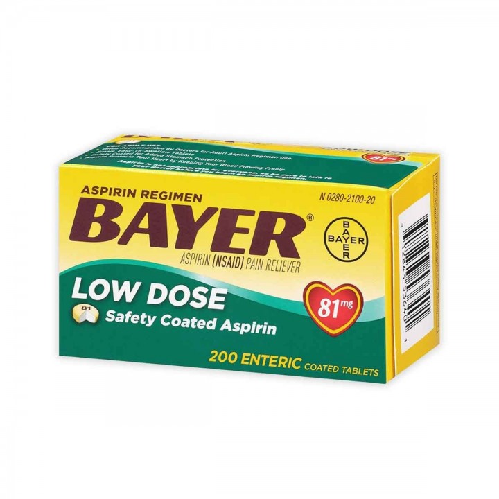 Aspirina Bayer Americana 81 mg 200 Tabletas V3040 Bayer