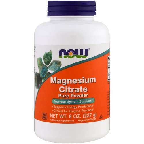 Now Polvo de Citrato de Magnesio / Magnesium Citrate 8 oz. (227 g) V3073 Now Nutrition for Optimal Wellness