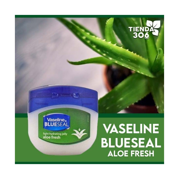 Vaseline BLUE SEAL 100% Jalea Hidratante Ligera Aloe Fresh 1.76 Oz (50 ml) C1125 Vaseline
