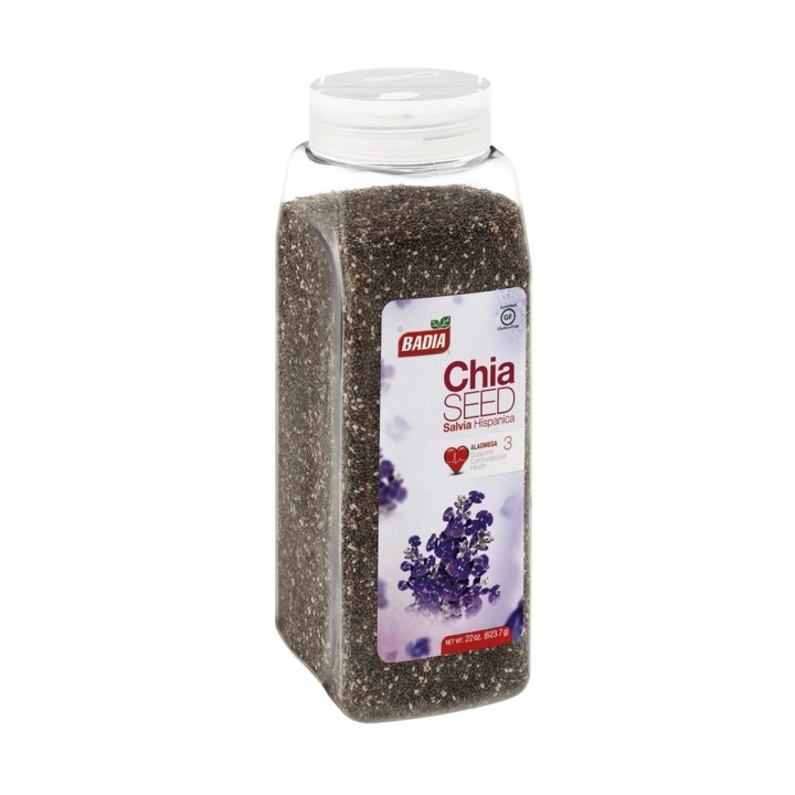 Chía Seed Semillas de Chía (Salvia Hispanica) Badia Gluten Free 22 oz. (623,7 g) D1101 BADIA