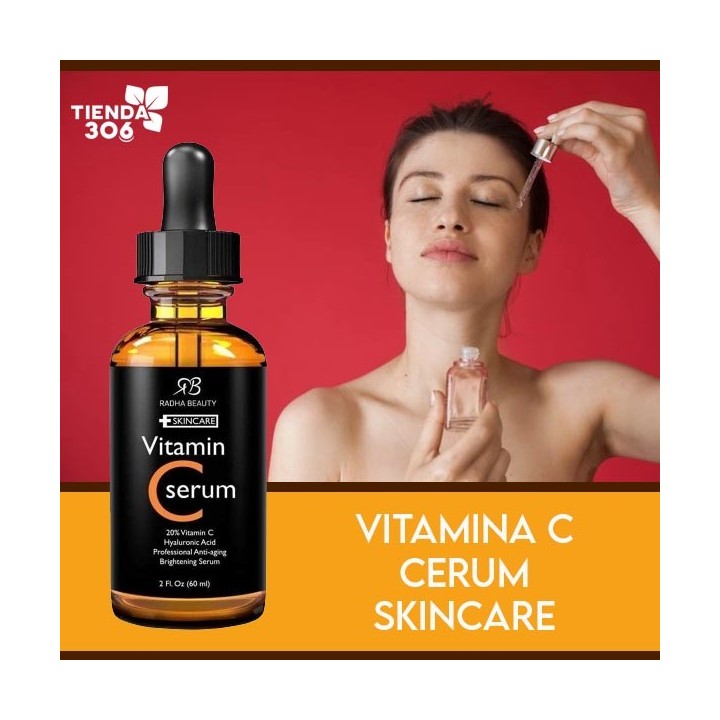 Suero Vitamina C Profesional Antiedad Radha Beauty Skincare 2 Oz (60 ml) C1088