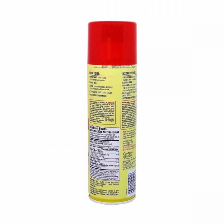 PAM Original Spray Antiadherente para Cocinar a Base de Aceite de Canola 400 g D1153 PAM