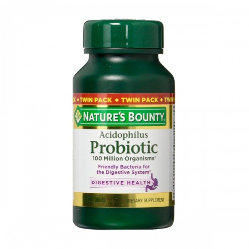 Nature's Bounty Acidophilus Probiotic Apoyo al Sistema Digestivo 100 Tabletas V3101 NATURE'S BOUNTY