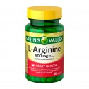 Spring Valley L-Arginine 500 Mg 50 Capsulas Apoyo a La Salud Cardiovascular V3229 SPRING VALLEY