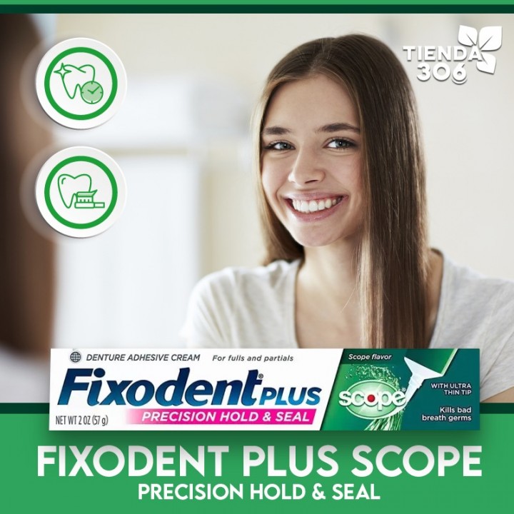 Fixodent Plus Scope 57g Precision Hold & Seal C1173 FIXODENT
