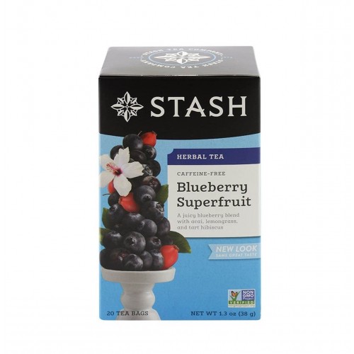 Te STASH Herbal Tea Caffeine-Free Blueberry Superfruit 20 Bolsitas 38 g T2017 STASH