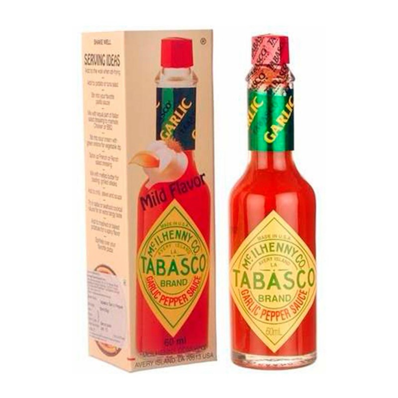 Tabasco Salsa Picante con Ajo 60 ml D1204 Mc Ilhenny