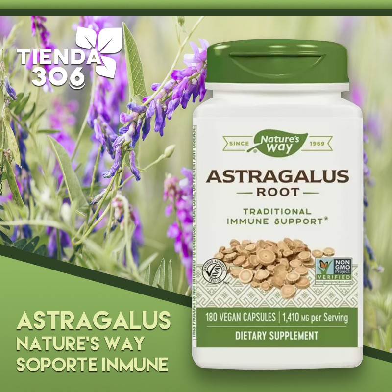 Astragalus Nature's Way Soporte Inmune 180 Cápsulas Veganas V3211 Nature's Way