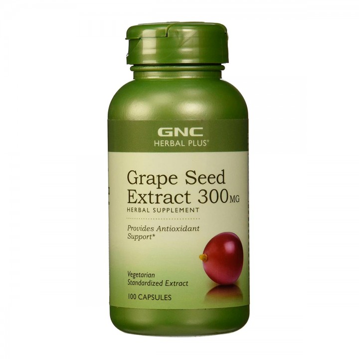 GNC Extracto de Semilla de Uva Antioxidante 300 mg 100 Cápsulas V3190 GNC