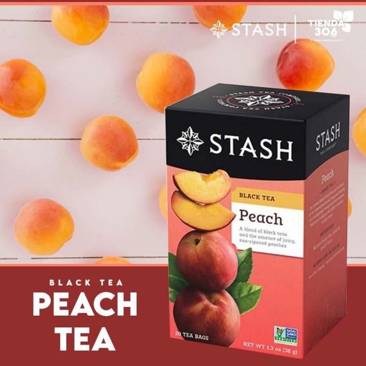 Te STASH Black Tea Peach 20 Bolsitas 38 g T2020 STASH