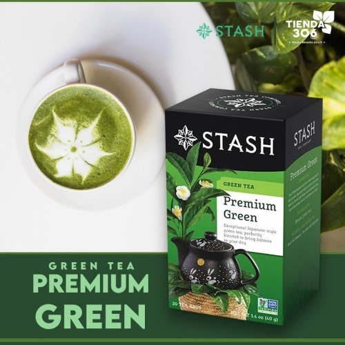 Te STASH Green Tea Premium Green 20 Bolsitas 40 g T2023 STASH