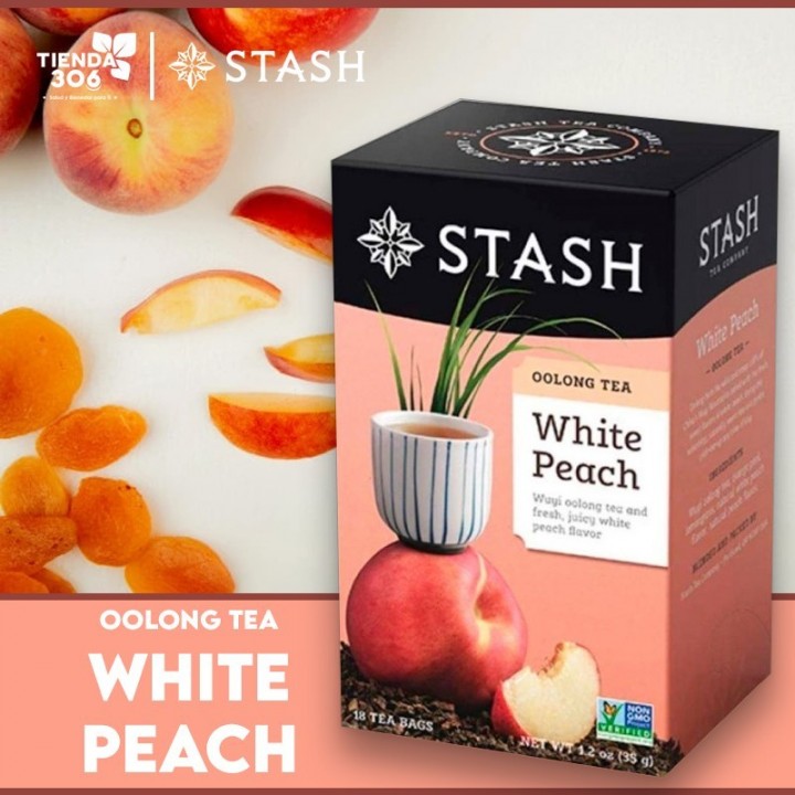 Te STASH Oolong Tea White Peach Wuyi Oolong 18 Bolsitas 35 g T2024 STASH