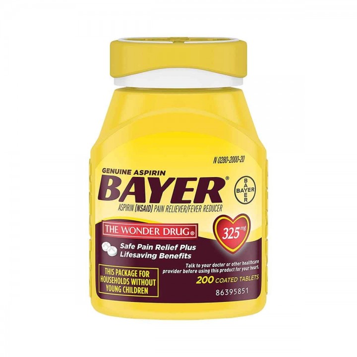 Aspirina 325 mg Americana Bayer® 200 Tabletas V3004 Bayer