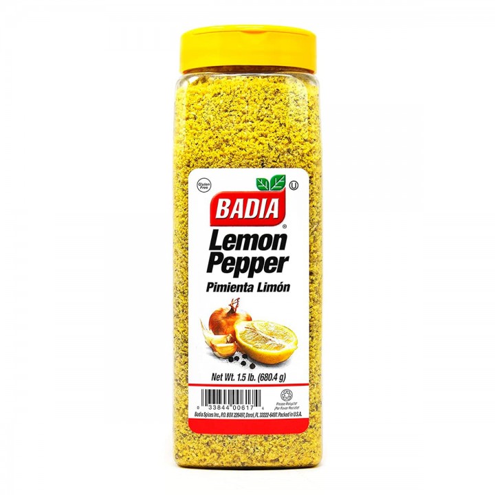 Badia Condimento Pimienta Limón Gluten Free 1.5 Lb. (680.4g) D1220 BADIA
