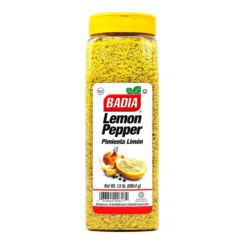 Badia Condimento Pimienta Limón Gluten Free 1.5 Lb. (680.4g) D1220 BADIA