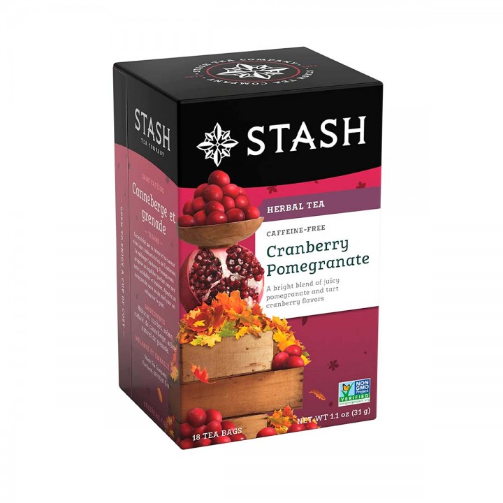 Té STASH Herbal Tea Cranberry Pomegranate Caffeine-Free 18 Bolsitas 31 g T2094 STASH
