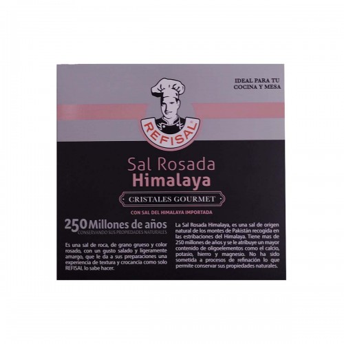 Refisal Sal Rosada Himalaya Doy Pack + Salero Molino 510 g D1228 REFISAL