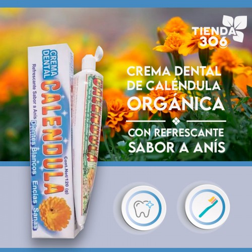 Crema Dental de Caléndula Orgánica con Refrescante sabor a Anís 120 (g) C1010 Marchen