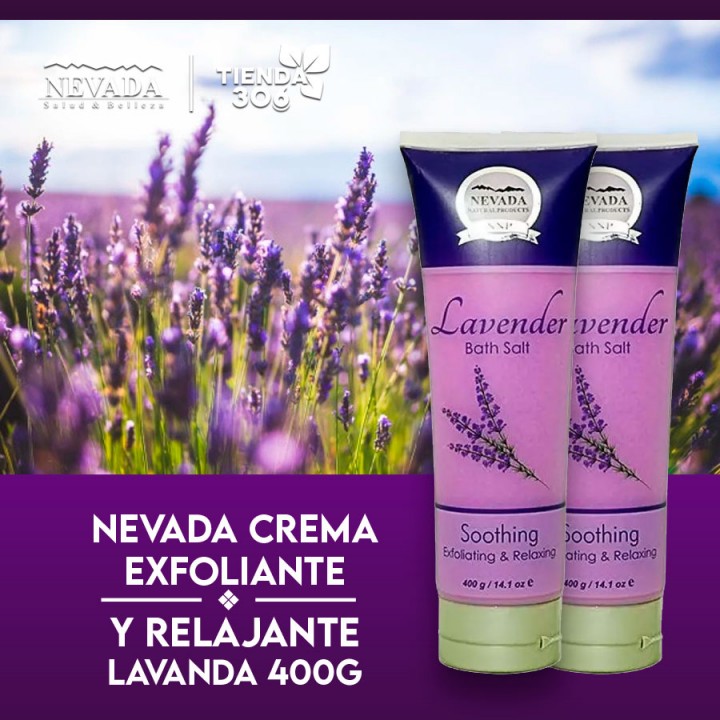 Nevada Crema Exfoliante y Relajante Lavanda 400g C1025 Nevada Natural Products