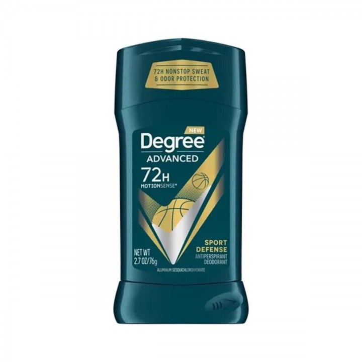 Degree Desodorante Antitranspirante en Barra Men SPORT DEFENSE Protección 72H 2.7 Onzas (76g) C1199 Degree