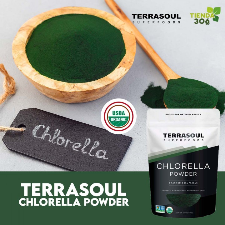 Terrasoul Chlorella Organica en Polvo 6 oz (170 g) V3378 TERRASOUL