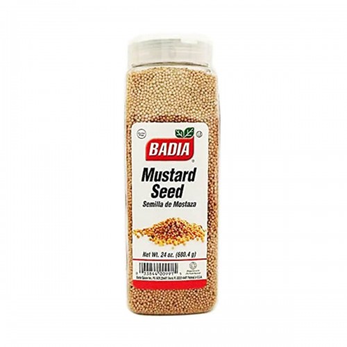 BADIA Semillas de Mostaza Enteras Mustard Seed 24 oz. (680.4 g) D1235 BADIA