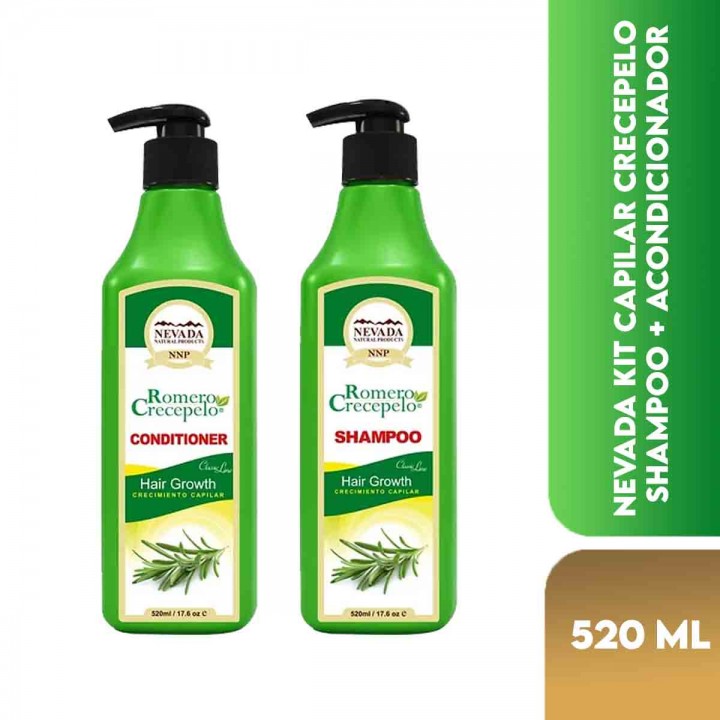 Nevada Kit Capilar Crecepelo Shampoo + Acondicionador 520 ml C1202 Nevada Natural Products
