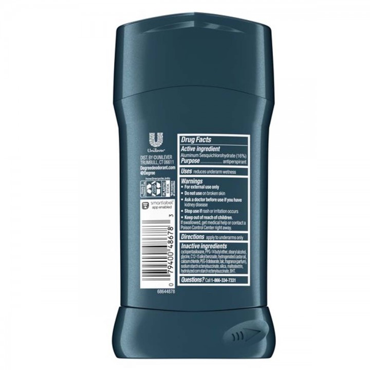Degree Advanced Desodorante Antitranspirante En Barra Men SAGE & OCEAN MIST Protección 72H 2.7 Onzas (76g) C1204 Degree