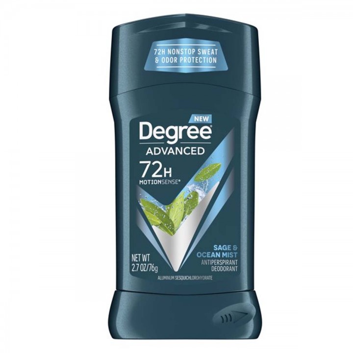 Degree Advanced Desodorante Antitranspirante En Barra Men SAGE & OCEAN MIST Protección 72H 2.7 Onzas (76g) C1204 Degree