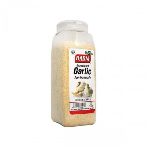 Ajo Granulado (Granulated Garlic) Badia Gluten Free 1.5 lb. (680.4 g) D1105 BADIA