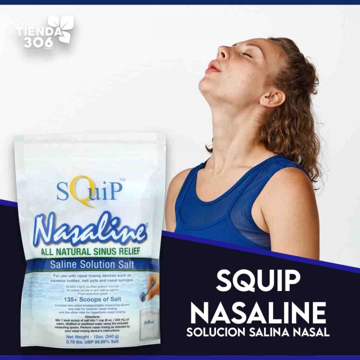 Nasaline Solucion Salina Nasal 12oZ. (340g) C1151 SquiP