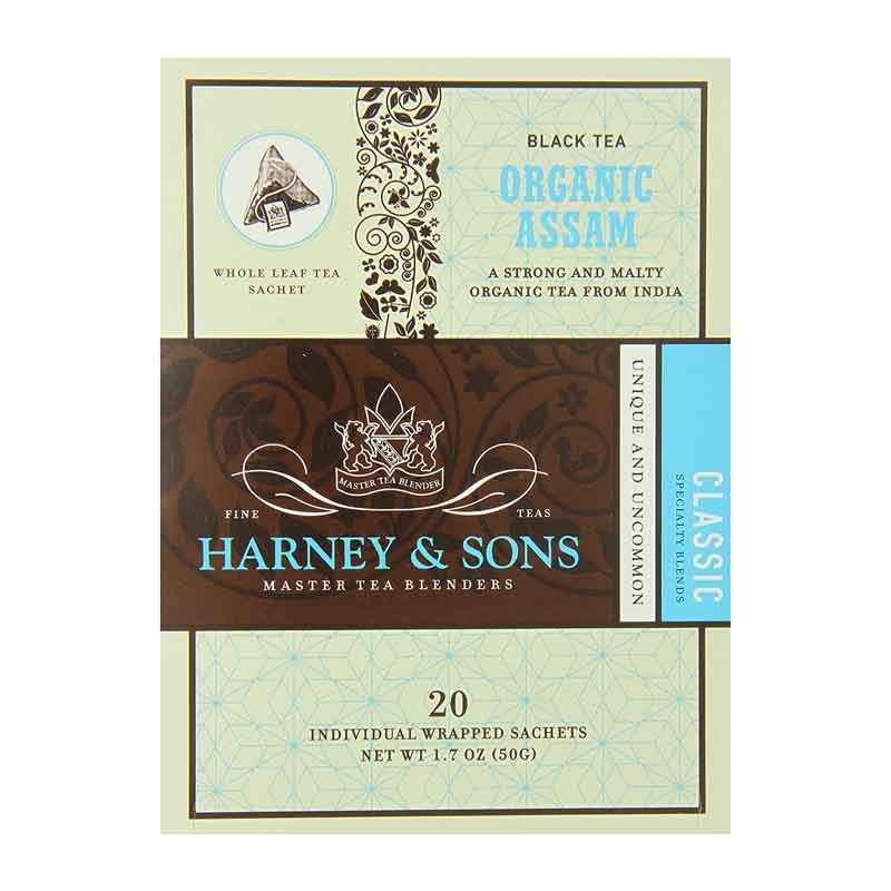 Harney & Sons Te Negro Assam Orgánico 20 Bolsitas 1.7 Oz (50g) T2115 HARNEY & SONS