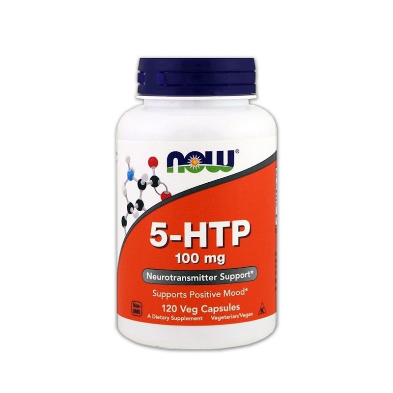 Now Foods 5-HTP 100 mg Apoyo Neurotransmisor 120 Cápsulas Vegetales V3061 Now Nutrition for Optimal Wellness