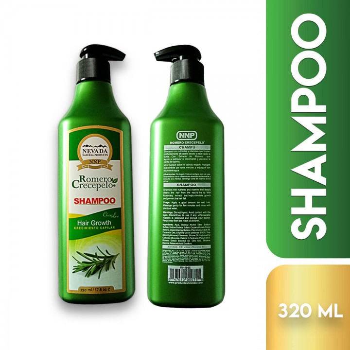 Nevada Shampoo Romero Crecepelo 320 Ml C1211 Nevada Natural Products