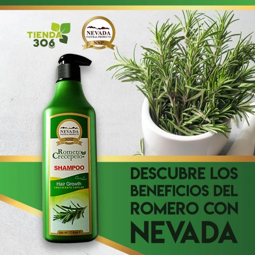 Nevada Shampoo Romero Crecepelo 320 Ml C1211 Nevada Natural Products