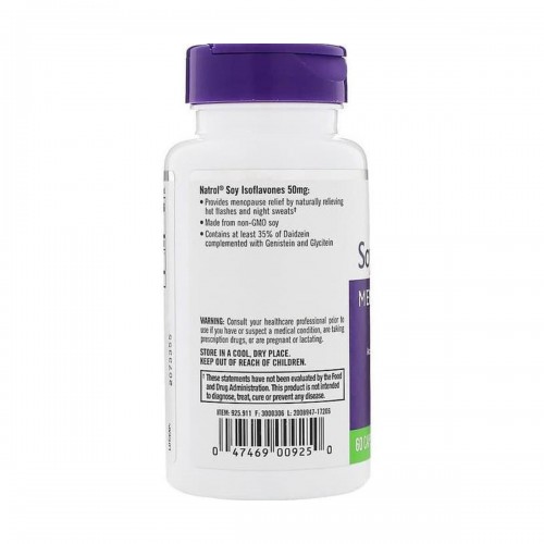 Natrol Isoflavones de Soya Alivio de la Menopausia 50 mg 60 capsulas V3156 Natrol