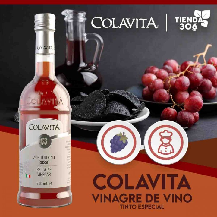 Colavita Vinagre de Vino Tinto Especial 500 ml ( 17 oz) D1141 COLAVITA