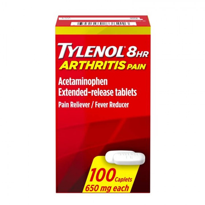 Tylenol 8 Hour Arthritis & Joint Pain Acetaminophen Tablets, 100 ct V3397 TYLENOL